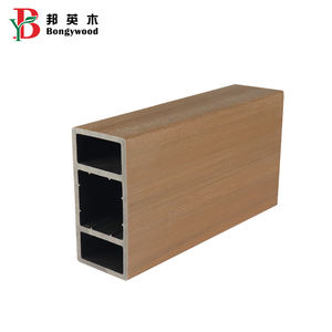 Toptan açık ve kapalı WPC dekorasyon panjurlar ahşap plastik kompozit tüpler - Product Image 4