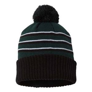 Productos de Venta caliente Gorros con pompón de invierno Gorros unisex Parche bordado Gorros negros Gorros - Product Image 1