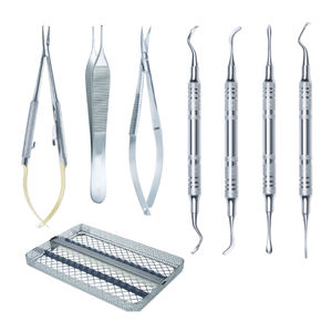 Vente en gros Ensemble de cataractes Instruments de chirurgie des yeux avec porte-aiguille Micro instruments chirurgicaux ophtalmiques Ensemble de la cataracte des yeux - Product Image 1