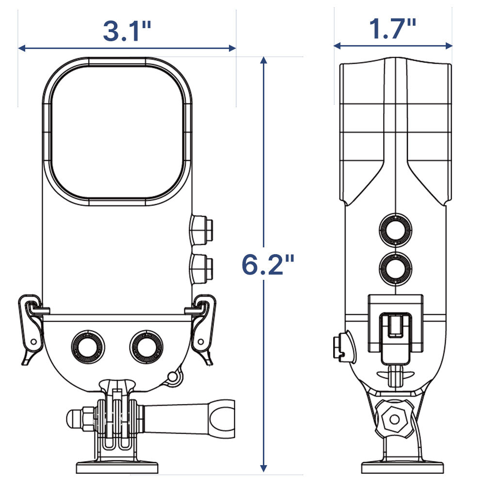 45M Waterproof Insta 360 Dive Case for Action Camera Accessories Insta 360 X3 Waterproof Case