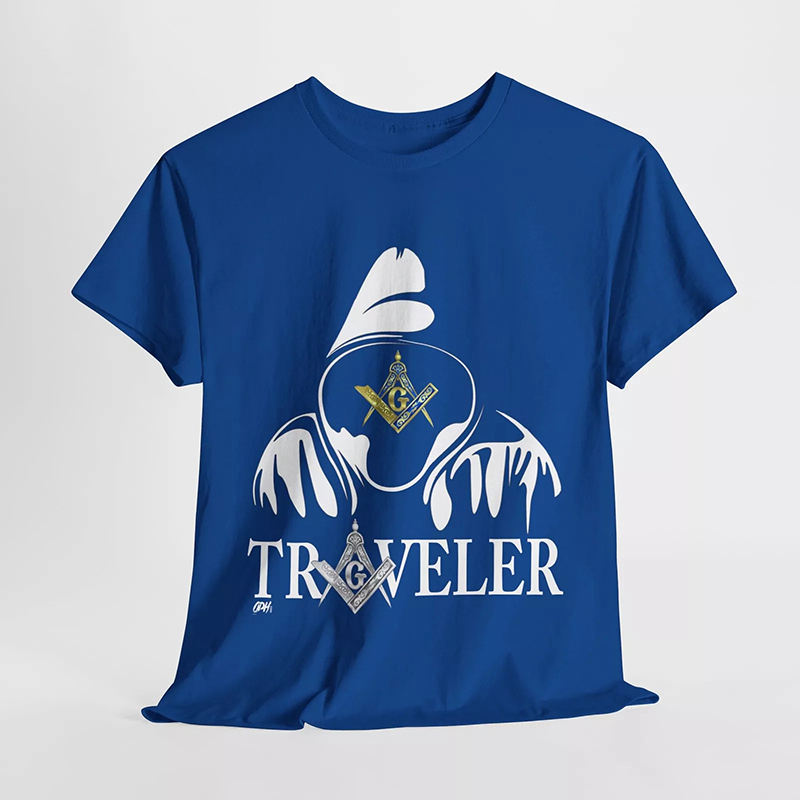 Traveler Masonic Shirt Freemason Tee Masonic Symbol Compass Square 2B1ask1  High Quality Custom Made Short Sleeves Shirts
