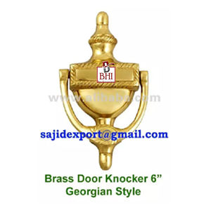 Laiton Design créatif maison porte principale accessoires de quincaillerie en laiton massif URNE Style heurtoir de porte géorgien - Product Image 4