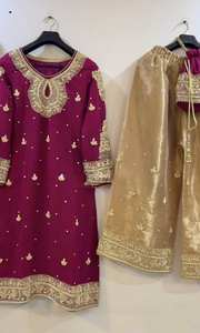 Conjunto de Tres Piezas de Diseñador de la Mejor Calidad para Mujer, Conjunto de Kurta y Pantalón del Fabricante y Mayorista, Regalo para Ella, Informal - Product Image 2