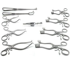 Retractores Quirúrgicos Veterinarios Weitlaner Gelpi, Instrumentos de Acero Inoxidable, Juego Manual de 10 Piezas - Product Image 1
