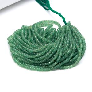 Perles de Kyanite Verte 100% Naturelle, 5-7 mm, Fil de 16 Pouces, Rondelles Facettées, 100 Carats Certifiées pour la Fabrication de Bijoux - Product Image 2