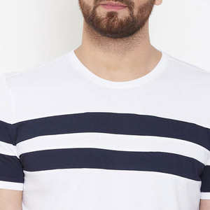 Camiseta holgada estampada de manga corta de punto de algodón 100% para hombre, ropa de verano transpirable, colores personalizados - Product Image 6