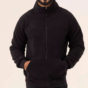 Chaquetas de forro polar flexible para hombre, las mejores mangas completas personalizadas con material de algodón 100% de color sólido, cálidas y elegantes - Product Image 1