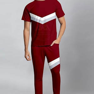 Conjunto de camiseta y pantalón cómodos para hombre, ropa deportiva con logotipo de moda callejera, ropa de verano de talla grande - Product Image 3
