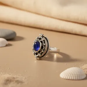 Anillo Ovalado con Piedra de Oro Rosa y Chapado en Oro de 18K para Mujer, Anillo de Plata 925 de Moda con Tecnología de Incrustación de Garras - Product Image 1