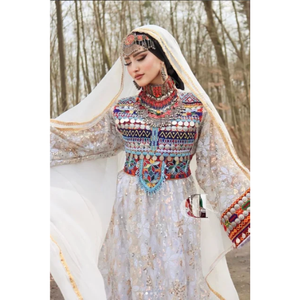 SOMOS FABRICANTES Y PROVEEDORES PROFESIONALES HECHOS A MANO PERSONALIZADOS AFGHANI KUCHI VINTAGE DRESS WOMEN TOP CLASS DRESS OEM ODM - Product Image 3