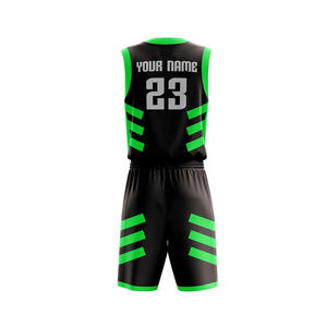 Uniforme de basket-ball sublimé, design populaire de maillot de basket-ball avec broderie, sur mesure - Product Image 2