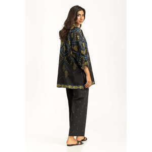 Ensemble Coordonné Bohème Chic en Coton Viscose IPST-55012 – Hauts Imprimés en Mousseline à Manches Trois-Quarts pour Printemps/Été - Product Image 6