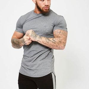 Ropa deportiva atlética de entrenamiento personalizada para hombre, camiseta de gimnasio de punto de alta calidad, cuello redondo, deportiva de secado rápido para Fitness Athletic - Product Image 2
