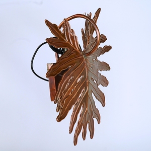 Applique murale élégante en forme de feuille de cuivre Décoration végétale suspendue de luxe de qualité supérieure pour la maison Belle et lumineuse pour le mariage - Product Image 3