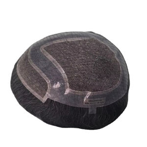 Peluca de Cabello Humano Virgen Remy Indio, Tupé con Ondas Naturales, Trama Única para Prótesis Capilares de Encaje - Product Image 2