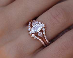 Anillo de compromiso de diamante de laboratorio chapado en oro de 14 quilates hecho a mano 0.31ct IGI Certified Luxury Wedding & Party Jewelry - Product Image 1