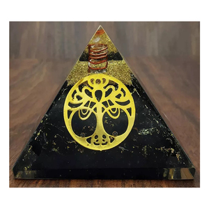 Wholesale <b>Shungite</b> Orgone Pyramid Natural Gemstone Premium Quality for Meditation & Home Decoration From India - Product Image 2