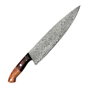 Vente en gros de couteaux de chef personnalisés de haute qualité OEM ODM Service fait à la main en acier Damas Couvercle protégé Passe au lave-vaisselle Moderne - Product Image 3