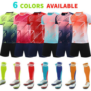 Vente en gros Maillot de football à séchage rapide Ensemble d'uniformes de football au design bleu Maillot de football de l'équipe de club de joueurs de jeux personnalisé de haute qualité - Product Image 4