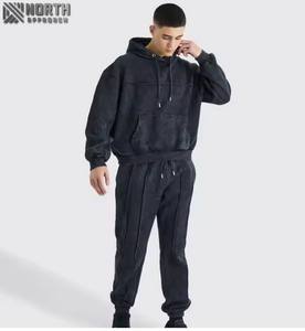 Chándal de lavado ácido con 100% algodón al por mayor disponible con precios razonables chándal para chándales de hombre, transpirable - Product Image 6