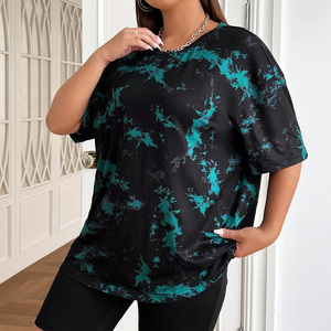 Custom <b>womens</b> summer <b>tie</b> <b>dye</b> <b>shirts</b> breathable cotton fabric oem production with logo print and private label customization - Product Image 4
