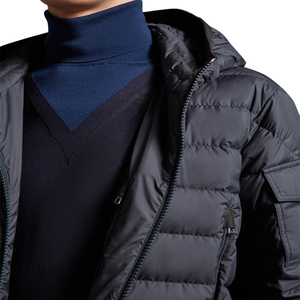 High Quality Men's Lightweight Packable Puffer <b>Jacket</b> with <b>Fur</b> <b>Hood</b> Bubble Fabric Windbreaker <b>for</b> Winter Outdoors Wholesale - Product Image 3