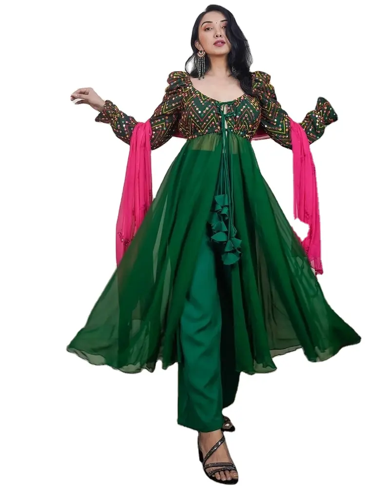 Salwar kameez takım Dupatta hint bayanlar kadınlar giymek nakış taş iş ipek net tam dikişli toptan düşük fiyat