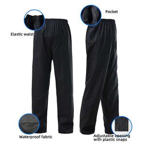 Chaqueta de moto impermeable pantalón impermeable para hombre pantalón mejor fabricación al por mayor pantalón de lluvia de cuerpo completo - Product Image 6