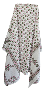 Sarong estampado a mano, sarong sanganeri estampado, sarong de algodón, pareo para mujer, bufanda hecha a mano, dupatta de algodón, pareo estampado de Jaipur - Product Image 5