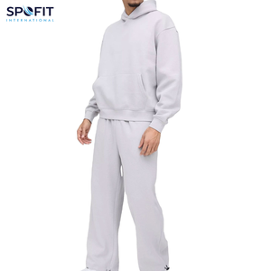 Venta al por mayor de chándal personalizado para hombre, ropa deportiva para hombre, sudadera y chándal para correr, conjunto de chándales de algodón 100% de Pakistán - Product Image 3