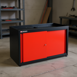 Unidad de Almacenamiento Doble Facom con 2 Puertas Sólidas, Gabinete para Herramientas Rojo - Product Image 3