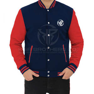 Veste d'université moderne pour hommes Veste de style baseball coupe ajustée pour les vêtements d'équipe universitaires et la tenue de mode décontractée - Product Image 3