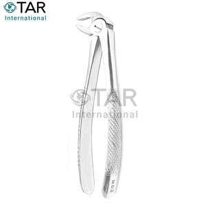 Juego de 2 fórceps de extracción de dientes dentales de grado alemán Herramientas de extracción de acero inoxidable Premium Instrumentos médicos de cirugía oral - Product Image 3