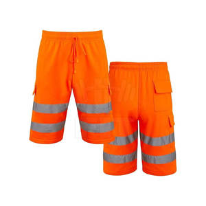 Short cargo de travail 100% polyester réfléchissant de haute qualité Prix bon marché Personnalisé Hommes 6 poches Service OEM écologique Solide - Product Image 4