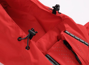 Venta al por mayor de alta calidad de los hombres de lluvia chaqueta de invierno de venta directa de fábrica chaqueta de lluvia por encargo chaqueta de lluvia de color rojo - Product Image 3