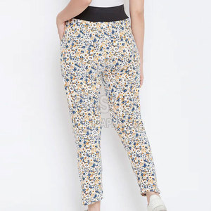 Women <b>Winter</b> Flat Front Jogger Trousers 100% Cotton Breathable Eco-Friendly Quick Dry Drawstring Closure Casual Pants Low MOQ - Product Image 3