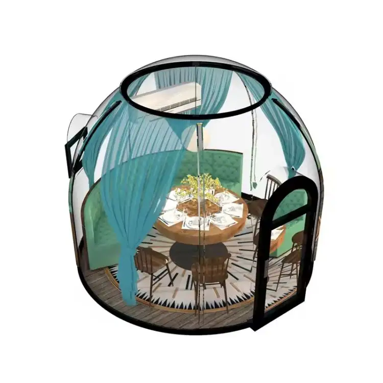 Outdoor patio Bubble room spherical polycarbonate starry sky room Transparent Bubble House for garden