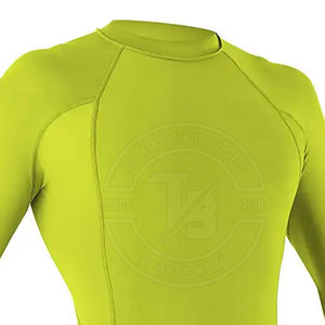Equipo de entrenamiento de lucha de buena calidad Diseño de logotipo personalizado Hombres de manga larga Rash Guard en precio razonable - Product Image 3