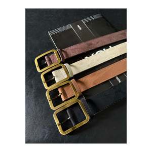 Ceinture pour femme en daim à boucle antique, 4 pièces, assortie pour pantalon, veste, robe, chemise - Product Image 2