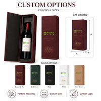 Boîte cadeau pour vin en forme de livre, écologique, haut de gamme, avec logo personnalisé, en papier rigide magnétique et insert pour une bouteille
