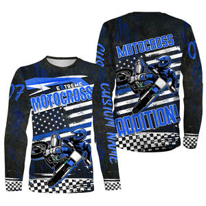 Jersey de Motocross Diseñado para Senderos Difíciles con Costuras Resistentes y Ajuste Atlético Suave - Product Image 6