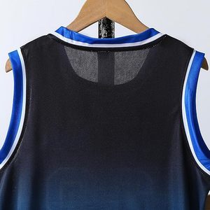 Ensembles d'uniformes de basket-ball professionnel personnalisés pour hommes, chemises en jersey imprimées respirantes à séchage rapide, Style rétro - Product Image 5