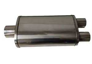 Prix de gros d'usine Accessoires de système d'échappement automatique haute performance Silencieux d'échappement universel en acier inoxydable 409 - Product Image 5