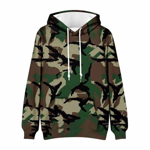 เสื้อฮู้ดผู้ชายแบบหนา พิมพ์ลายพรางแบบกำหนดเอง - Product Image 1