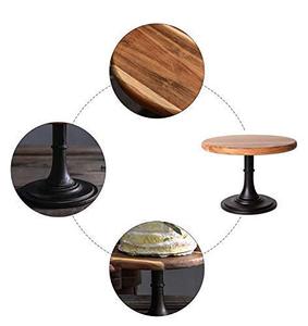 Modern Eco-friendly Wooden <b>Cupcake</b> <b>Stand</b> with Dome Display Cake Tray for Birthday Kitchen Wedding Party - Product Image 4