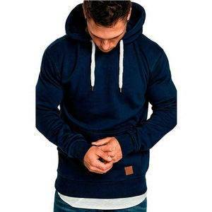 Sudadera con capucha personalizada para hombre, sudadera informal ajustada con capucha y bolsillo - Product Image 3