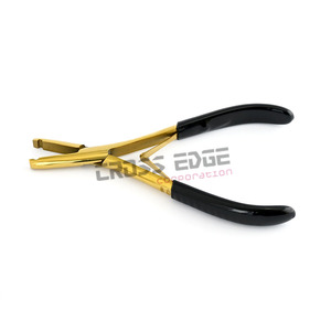 Pince à micro-perle professionnelle de 7 pouces pour extensions de cheveux Outil à un trou à double ressort facile à utiliser en acier inoxydable - Product Image 2