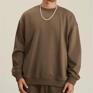 เสื้อสเวตเชิ้ตคอกลมผู้ชายแบบขายส่ง ปี 2025 จำนวน 2 ตัว ผ้าฝ้ายฟลีซ 100% ระบายอากาศได้ดี เป็นมิตรกับสิ่งแวดล้อม ปรับแต่งได้ สำหรับฤดูหนาว - Product Image 4