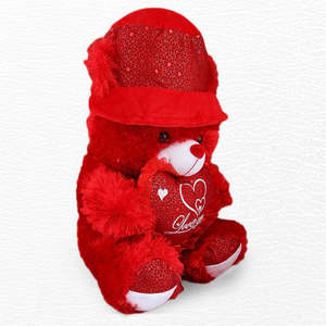 ตุ๊กตาหมีรักนุ่มนิ่ม - สีแดง - Product Image 1