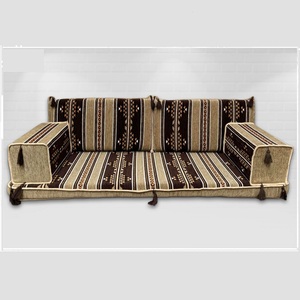 Conjunto de sofá tapizado en tela de terciopelo, conjunto de fundas hujra, color marrón, afro - Product Image 6